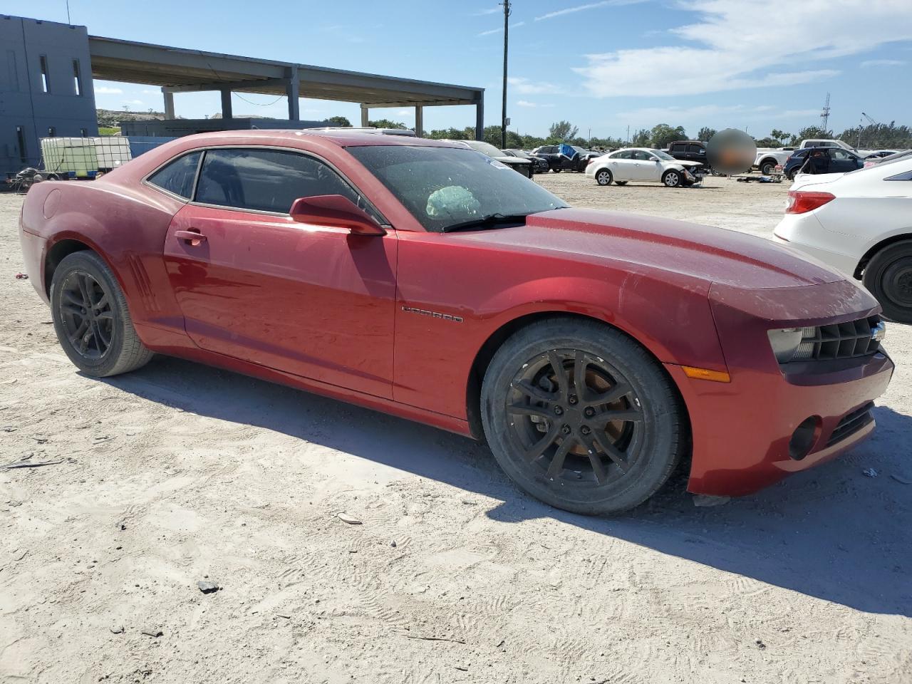 2013 Chevrolet Camaro VIN 2G1FB1E33D9150864 Copart auction photo, front end / side damage thumbnail 4