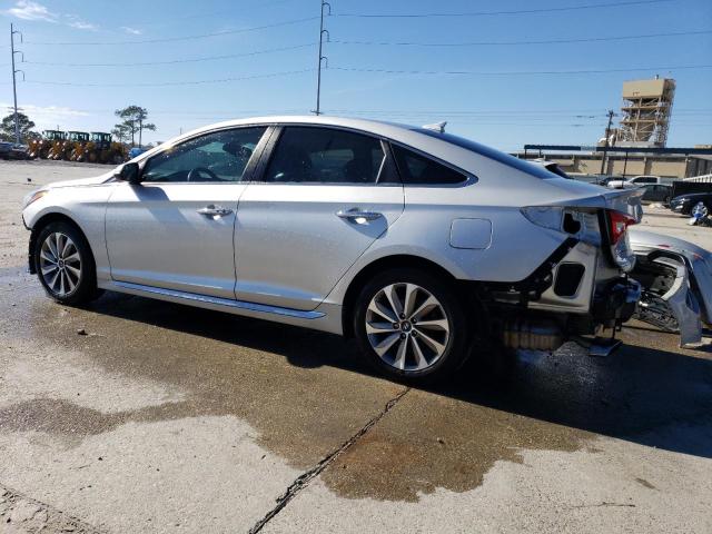 2016 Hyundai Sonata VIN 5NPE34AFXGH434141 Copart auction photo, front end / rear end damage thumbnail 2