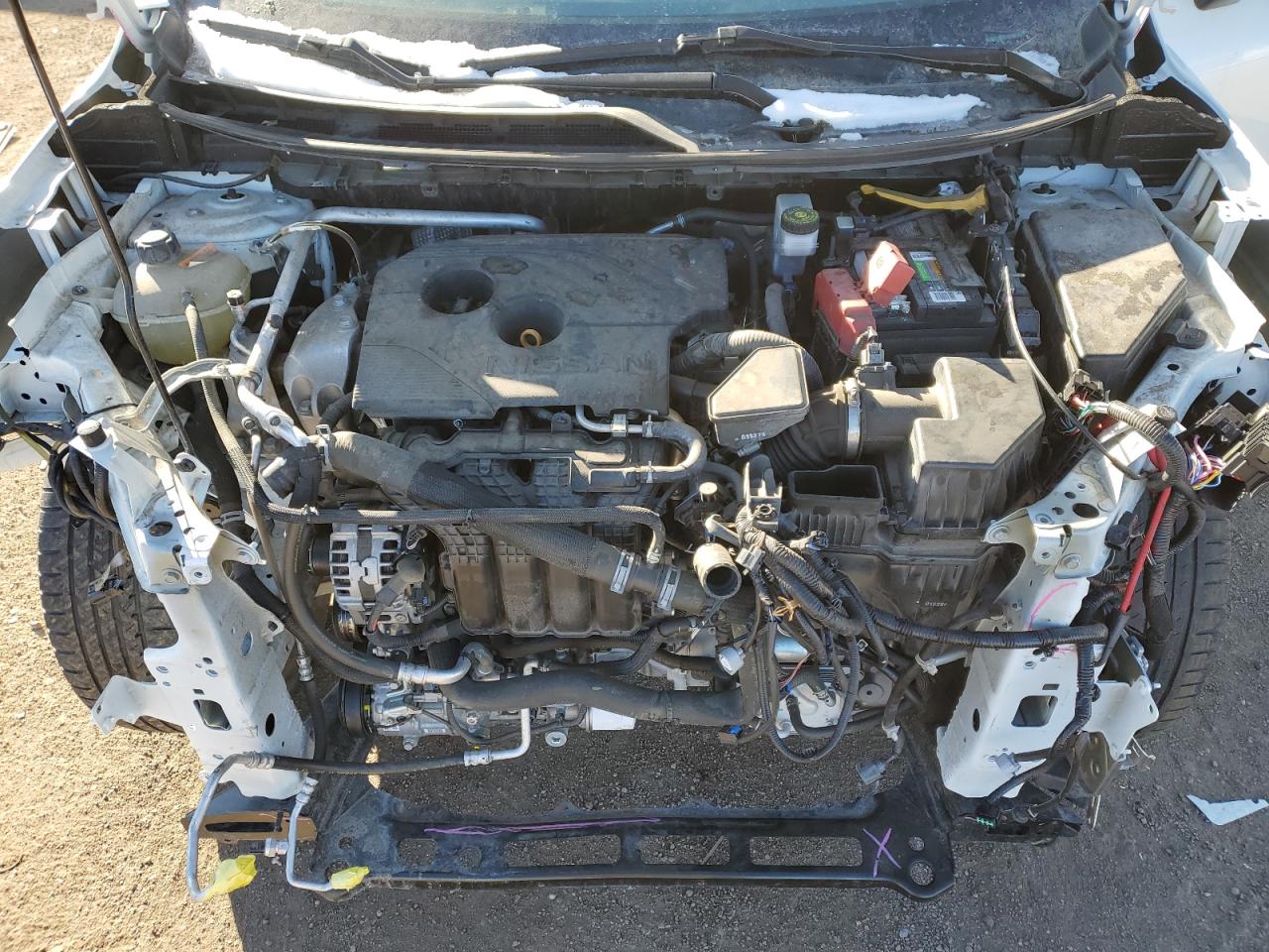 2021 Nissan Rogue VIN 5N1AT3CB2MC682597 Copart auction photo, front end / undercarriage damage thumbnail 12