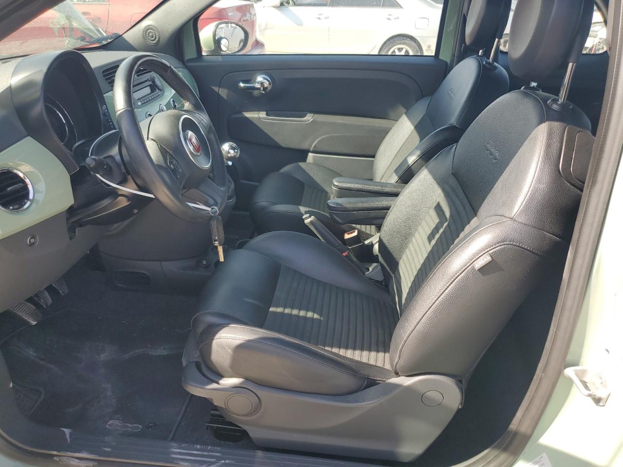 2015 Fiat 500 VIN 3C3CFFBR3FT579835 Copart auction photo, front end damage thumbnail 7