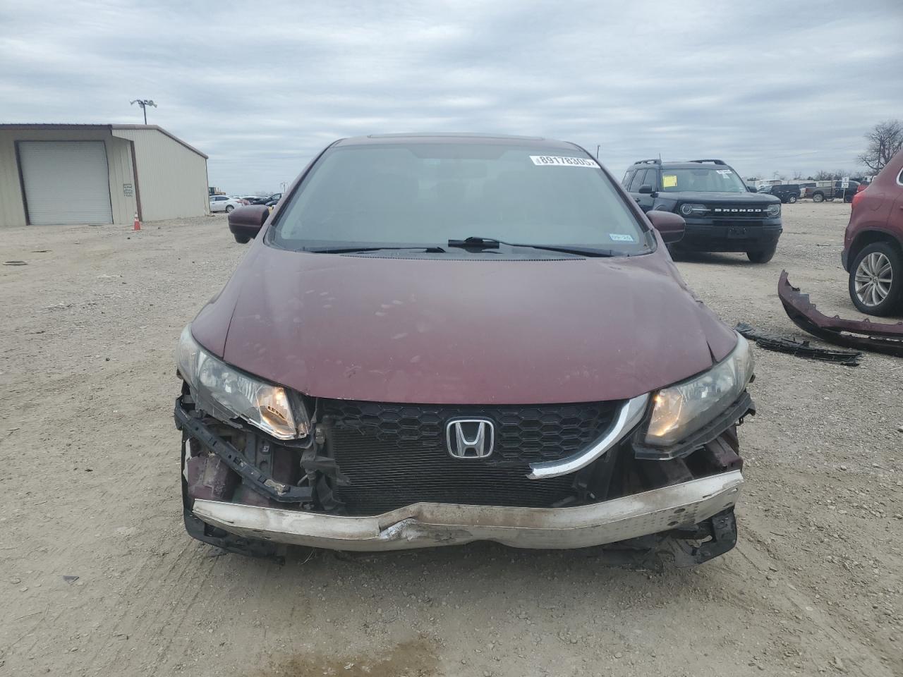 2014 Honda Civic VIN 2HGFB2F85EH531762 Copart auction photo, all over damage thumbnail 5