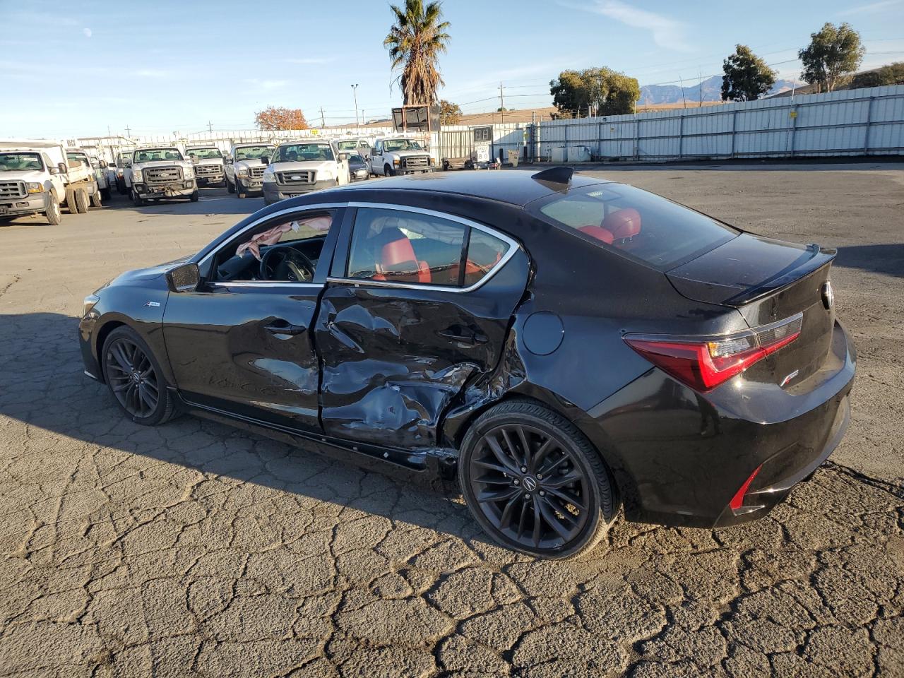 2021 Acura ILX VIN 19UDE2F86MA005233 Copart auction photo, side damage thumbnail 2
