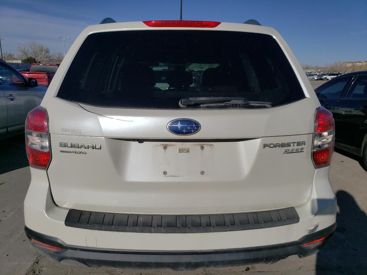 2014 Subaru Forester VIN JF2SJAEC5EH463566 Copart auction photo, rear end / minor dent/scratches damage thumbnail 6