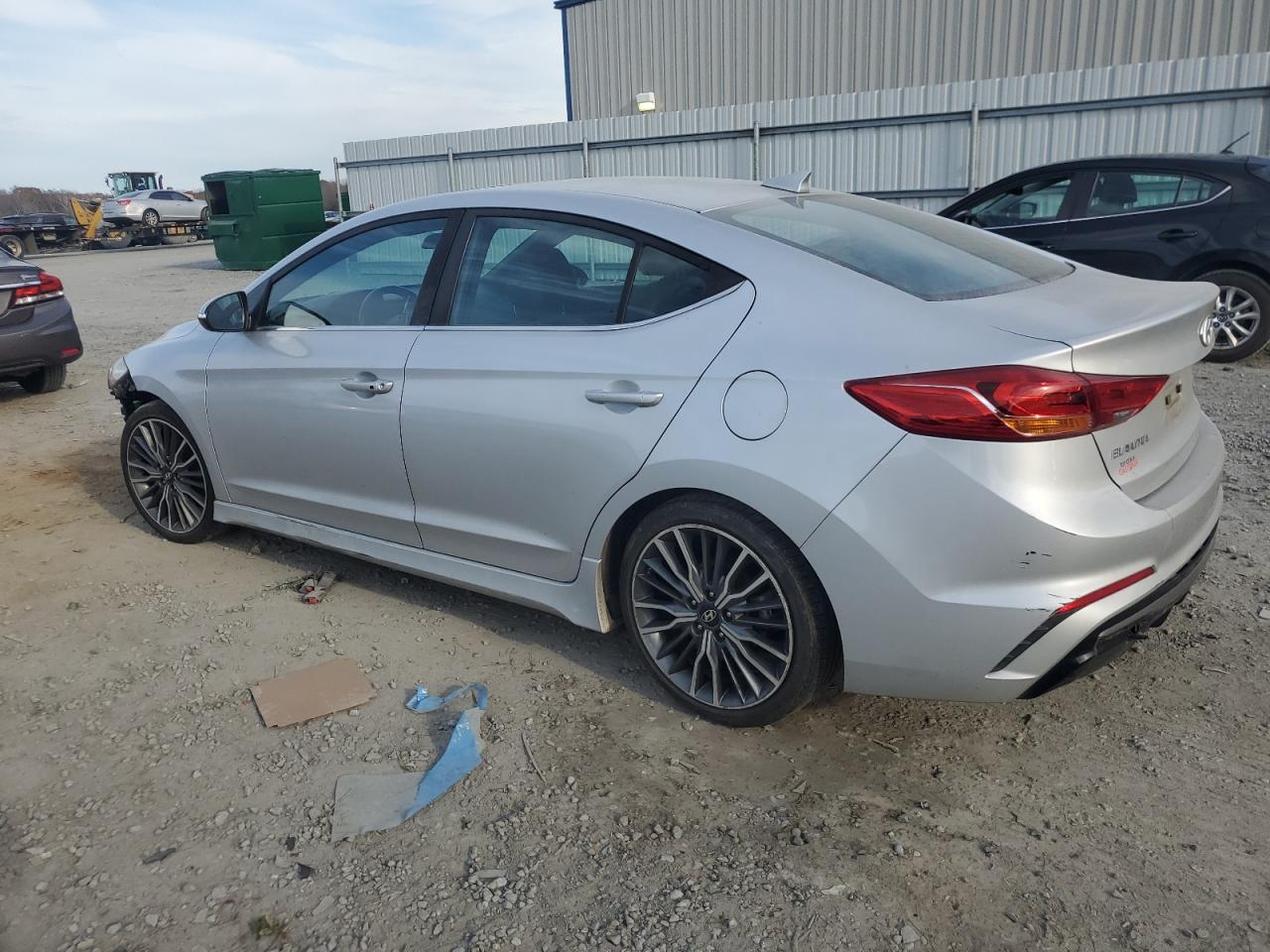 2018 Hyundai Elantra VIN KMHD04LB9JU473424 Copart auction photo, all over damage thumbnail 2