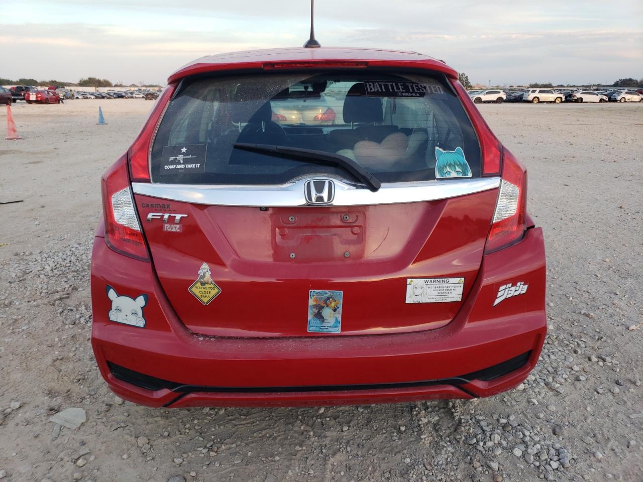 2018 Honda Fit VIN 3HGGK5H81JM702442 Copart auction photo, side / rear end damage thumbnail 6