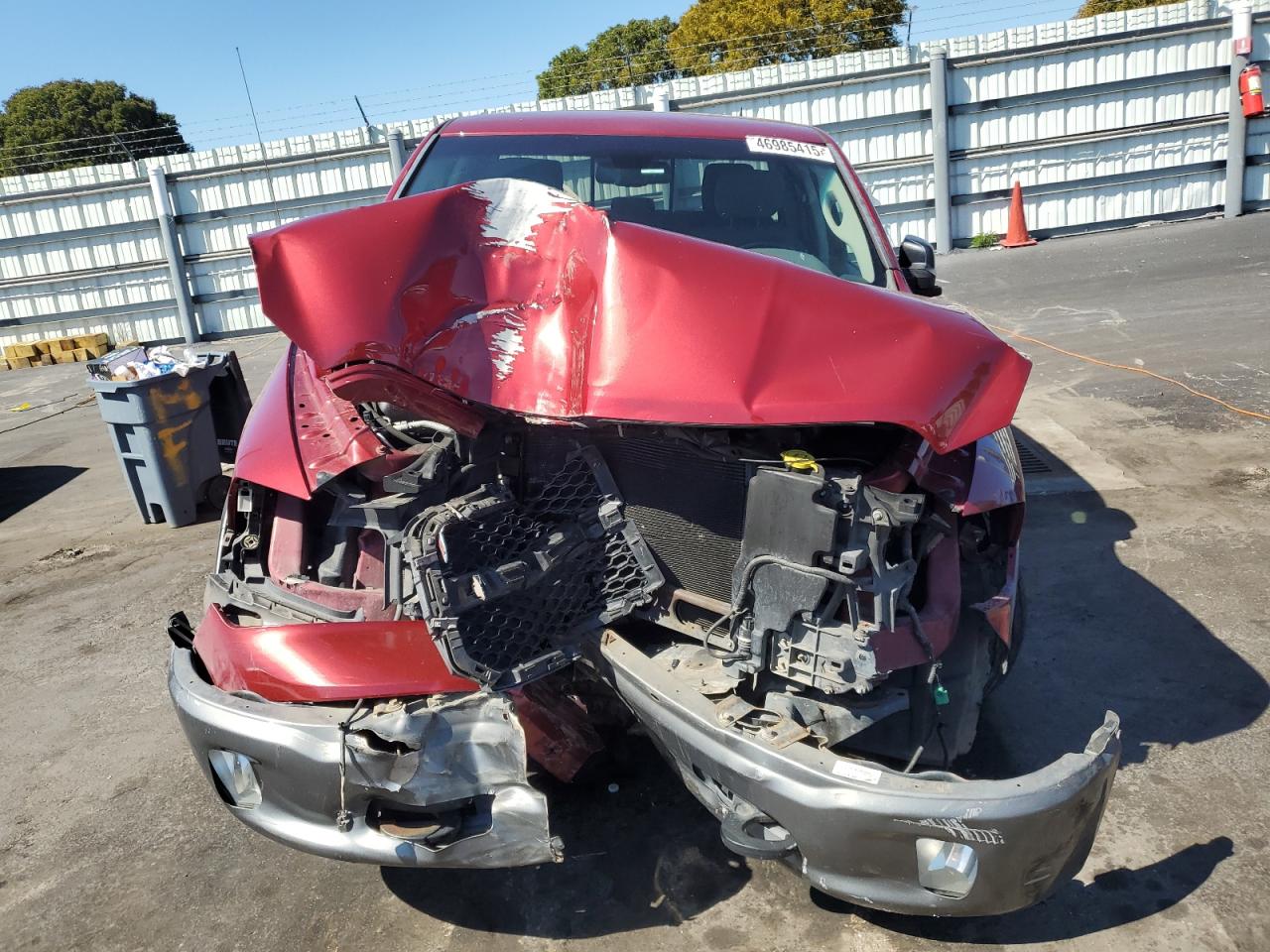 2013 RAM 1500 VIN 1C6RR7GT2DS636880 Copart auction photo, front end / side damage thumbnail 5