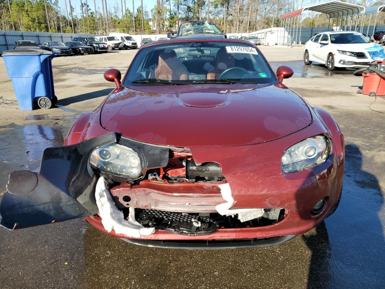 2006 Mazda MX-5 VIN JM1NC25F660122876 Copart auction photo, front end damage thumbnail 5