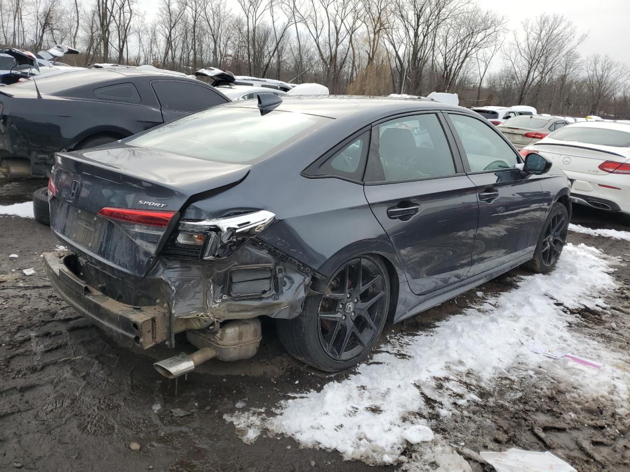 2022 Honda Civic VIN 2HGFE2F50NH564858 Copart auction photo, all over damage thumbnail 3