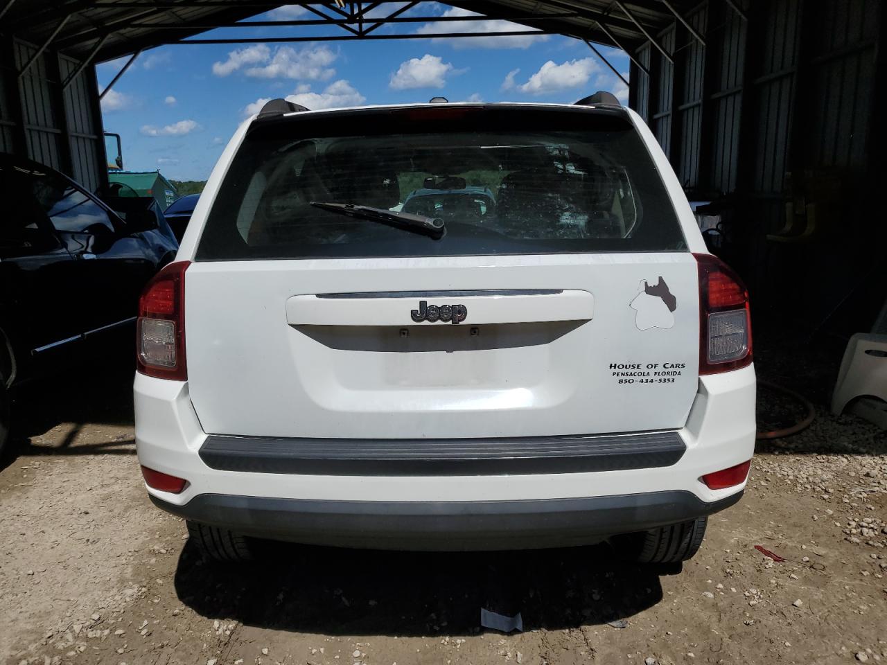2014 Jeep Compass VIN 1C4NJCEB9ED826084 Copart auction photo, side / front end damage thumbnail 6