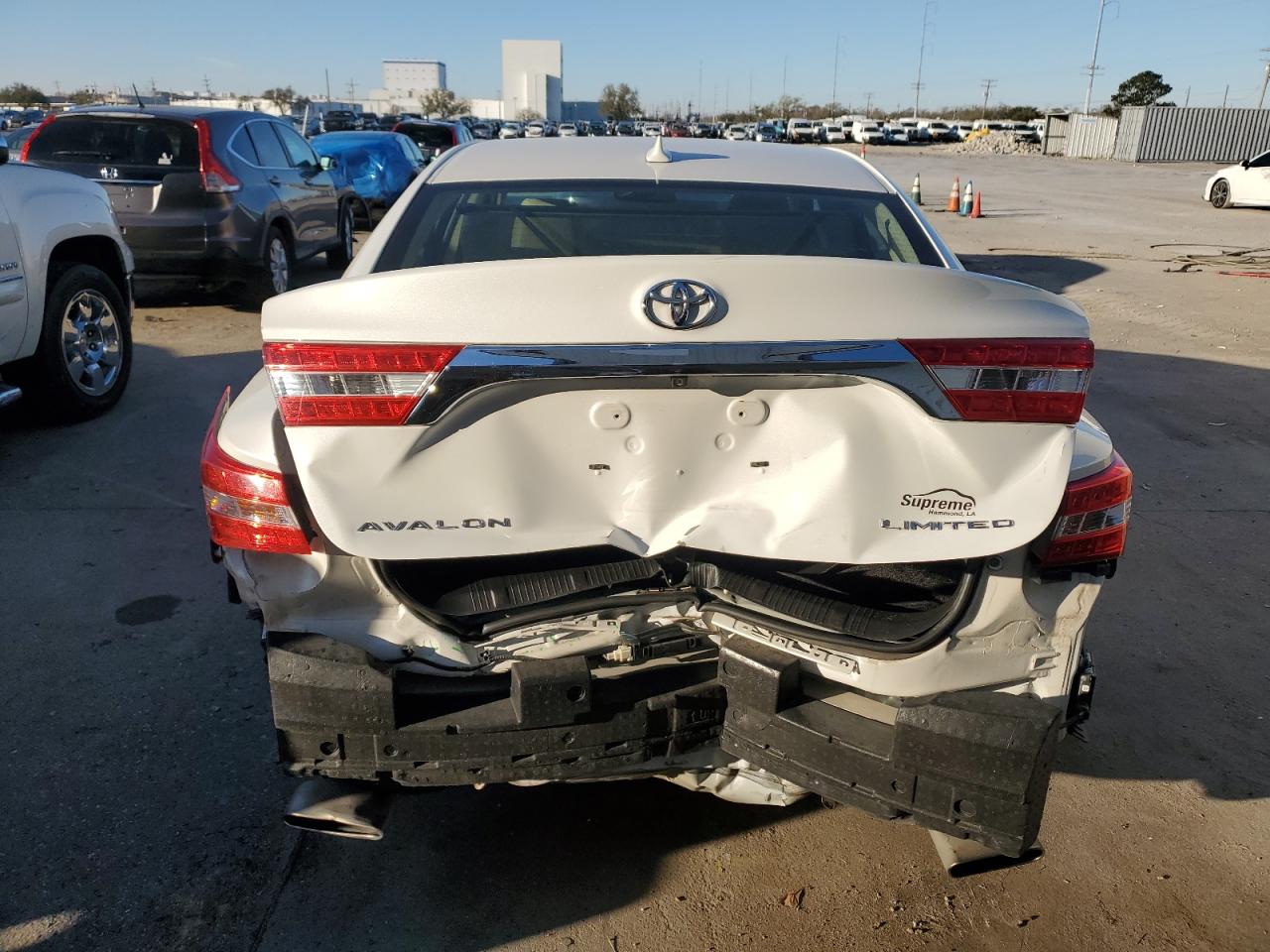 2014 Toyota Avalon VIN 4T1BK1EB0EU116507 Copart auction photo, rear end damage thumbnail 6