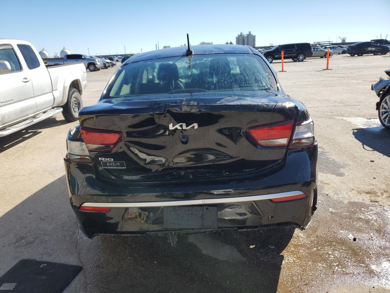 2023 KIA Rio VIN 3KPA24AD7PE621891 Copart auction photo, all over damage thumbnail 6