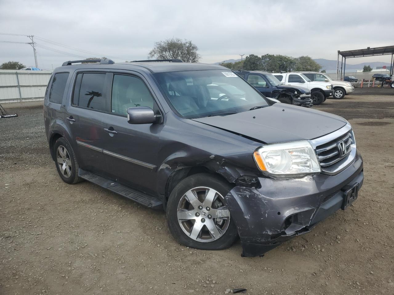 2015 Honda Pilot VIN 5FNYF3H99FB020019 Copart auction photo, front end damage thumbnail 4
