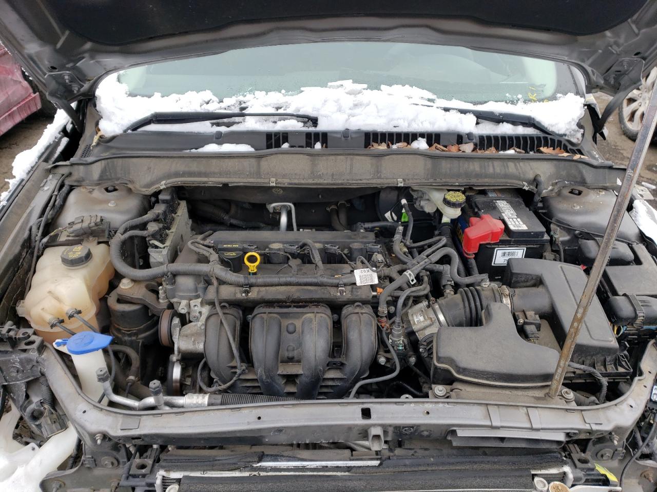 2014 Ford Fusion VIN 3FA6P0H7XER371641 Copart auction photo, front end / side damage thumbnail 11
