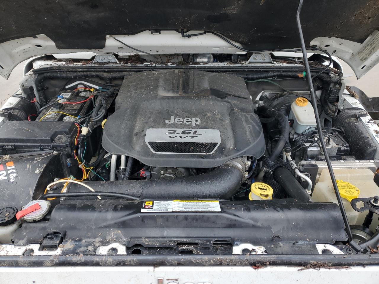2012 Jeep Wrangler VIN 1C4BJWEG7CL102123 Copart auction photo, all over damage thumbnail 14