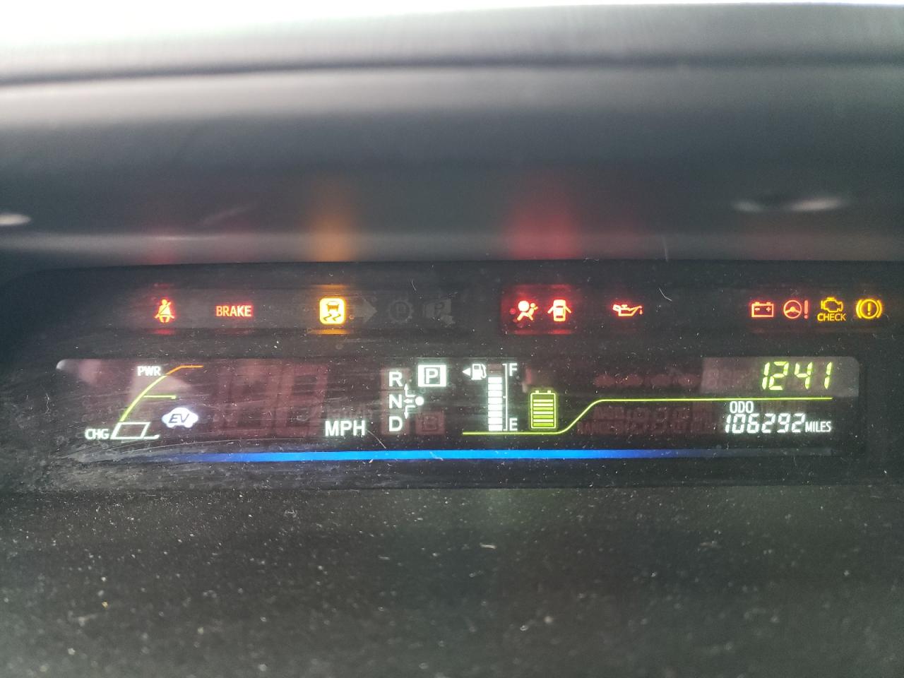 2012 Toyota Prius VIN JTDZN3EU1C3114503 Copart auction photo, rear end / side damage thumbnail 9