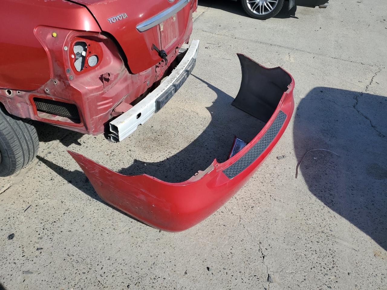 2007 Toyota Yaris VIN JTDBT923971048659 Copart auction photo, rear end / front end damage thumbnail 12