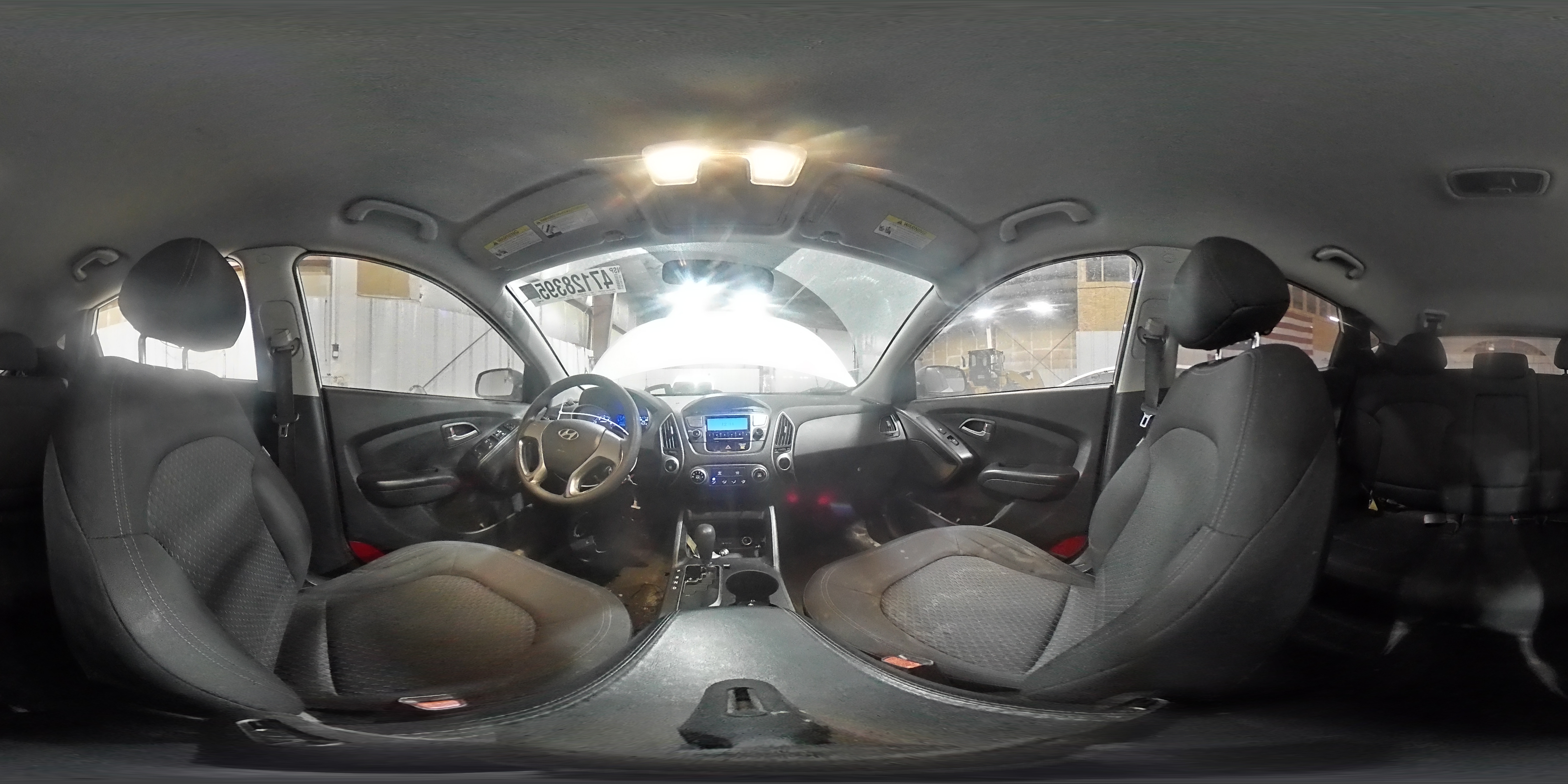 2010 Hyundai Tucson VIN KM8JT3AC0AU064955 Copart auction photo, vandalism / mechanical damage thumbnail 14