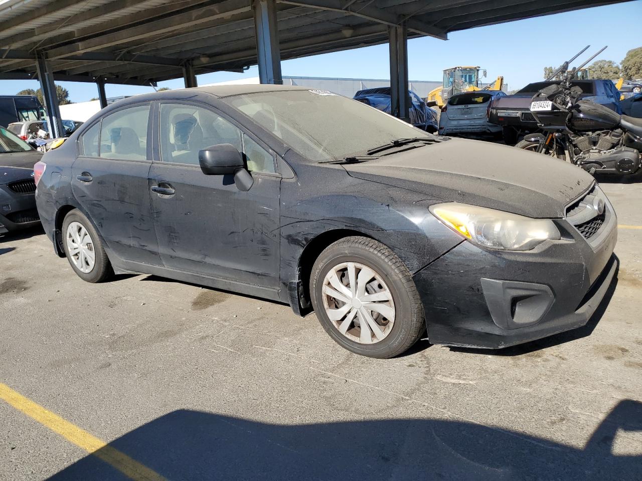 2012 Subaru Impreza VIN JF1GJAA61CH011248 Copart auction photo, mechanical damage thumbnail 4
