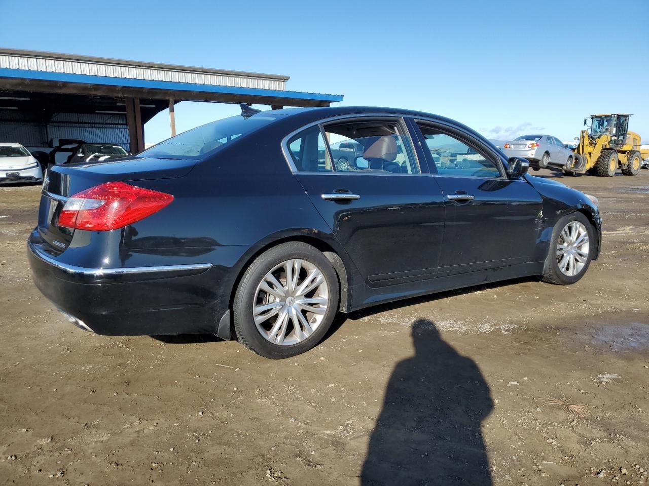 2014 Hyundai Genesis VIN KMHGC4DD2EU264634 Copart auction photo, front end / side damage thumbnail 3