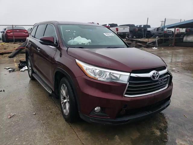 2016 Toyota Highlander VIN 5TDZKRFH2GS132297 Copart auction photo, front end / side damage thumbnail 12