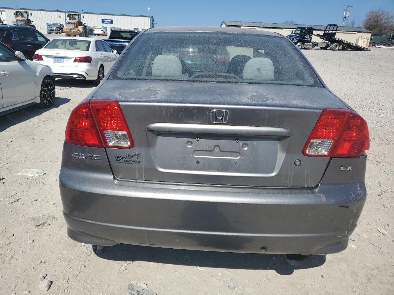2005 Honda Civic VIN 2HGES155X5H519460 Copart auction photo, rear end / minor dent/scratches damage thumbnail 6