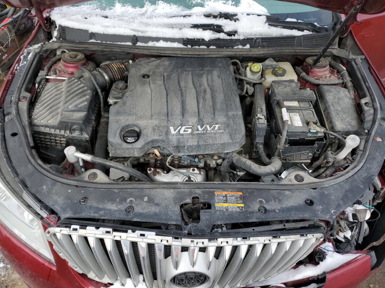 2010 Buick LaCrosse VIN 1G4GE5GV2AF202332 Copart auction photo, front end damage thumbnail 11
