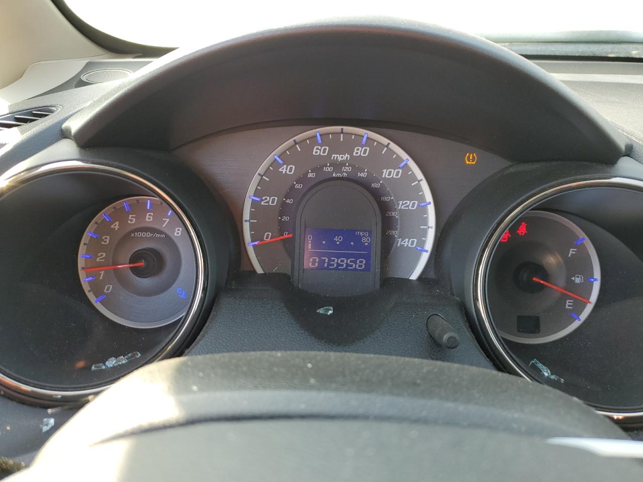 2012 Honda Fit VIN JHMGE8H51CC029880 Copart auction photo, all over damage thumbnail 9