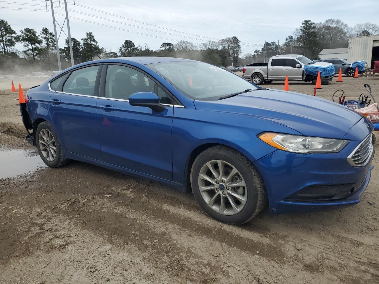 2017 Ford Fusion VIN 3FA6P0H70HR158752 Copart auction photo, rear end damage thumbnail 4