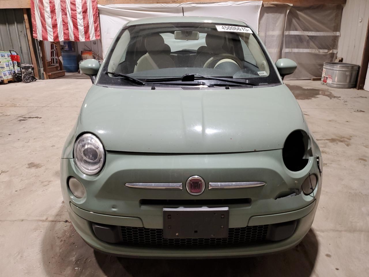 2012 Fiat 500 VIN 3C3CFFAR0CT169474 Copart auction photo, front end damage thumbnail 5