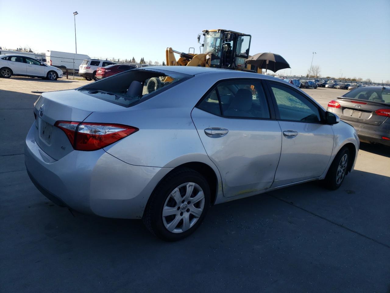 2016 Toyota Corolla VIN 5YFBURHE3GP379951 Copart auction photo, vandalism / side damage thumbnail 3