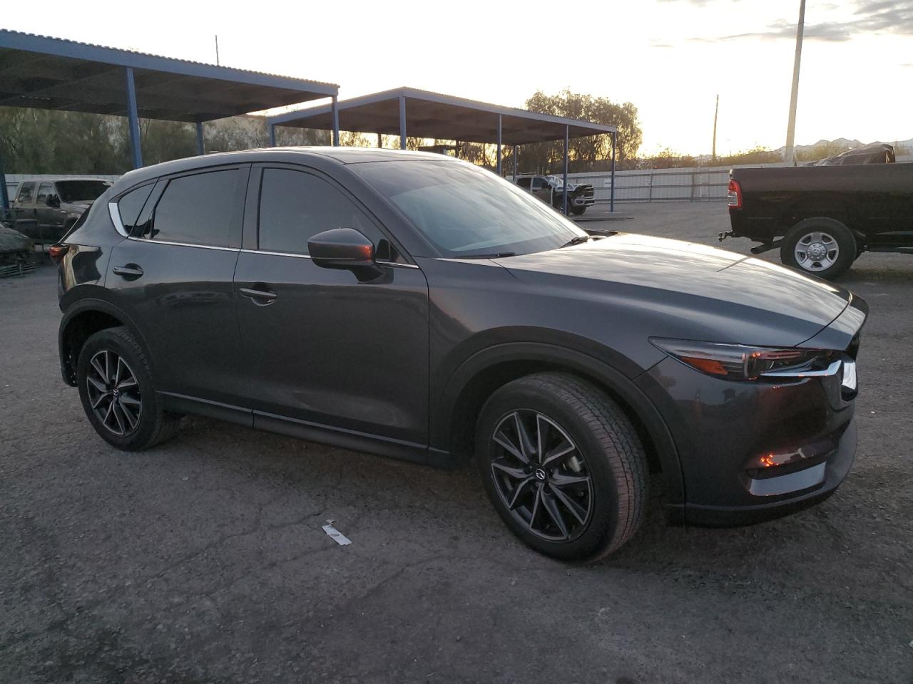 2017 Mazda CX-5 VIN JM3KFADL3H0155159 Copart auction photo, rear end damage thumbnail 4