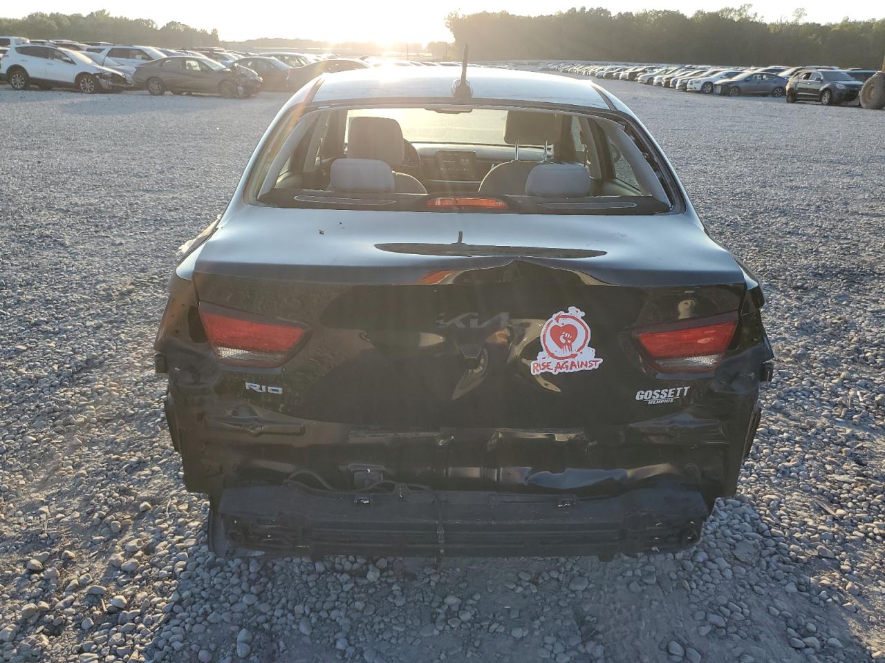 2023 KIA Rio VIN 3KPA24AD4PE564856 Copart auction photo, rear end damage thumbnail 6