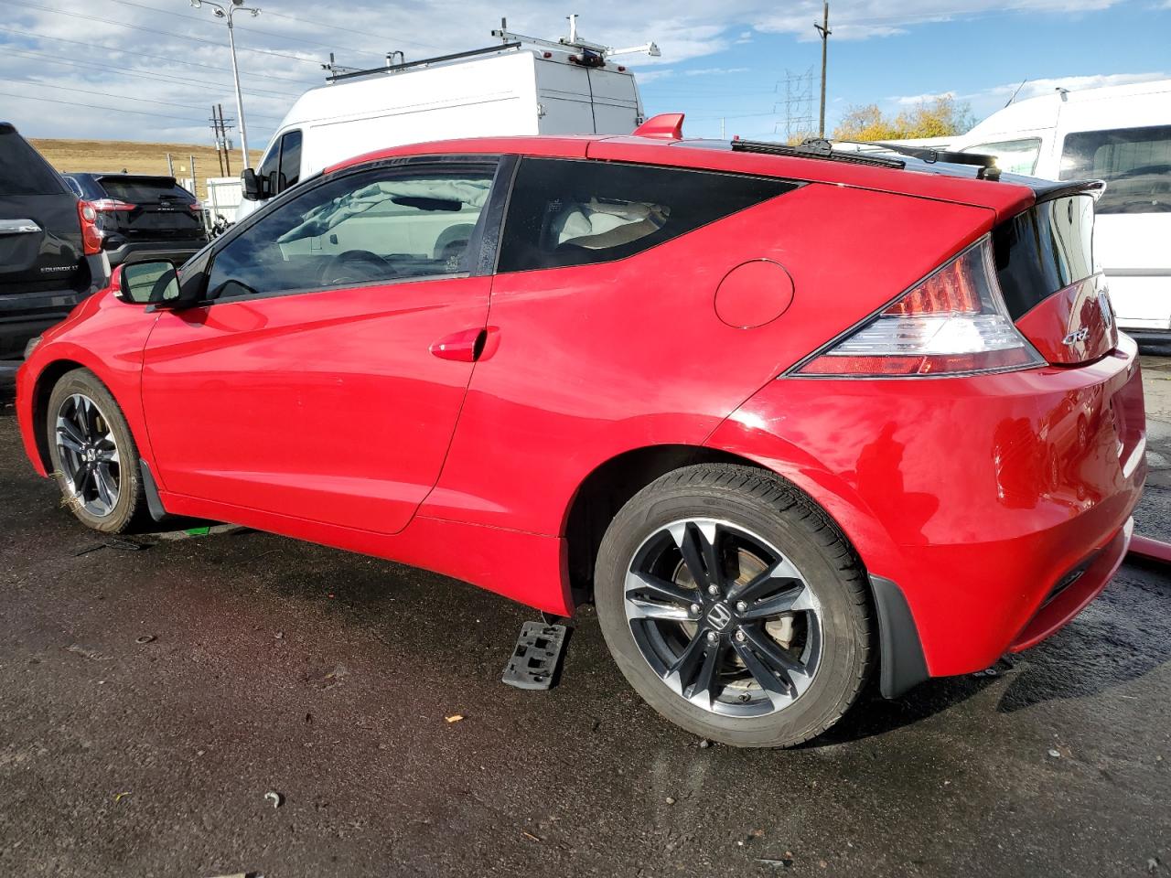 2015 Honda CR-Z VIN JHMZF1D40FS001315 Copart auction photo, side / rear end damage thumbnail 2