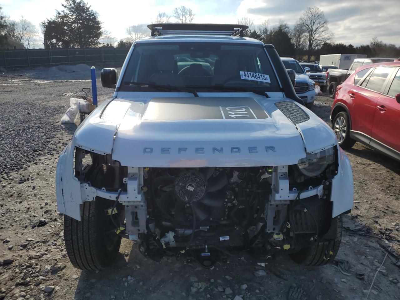 2022 Land Rover Defender VIN SALEP7RU1N2091011 Copart auction photo, front end damage thumbnail 5