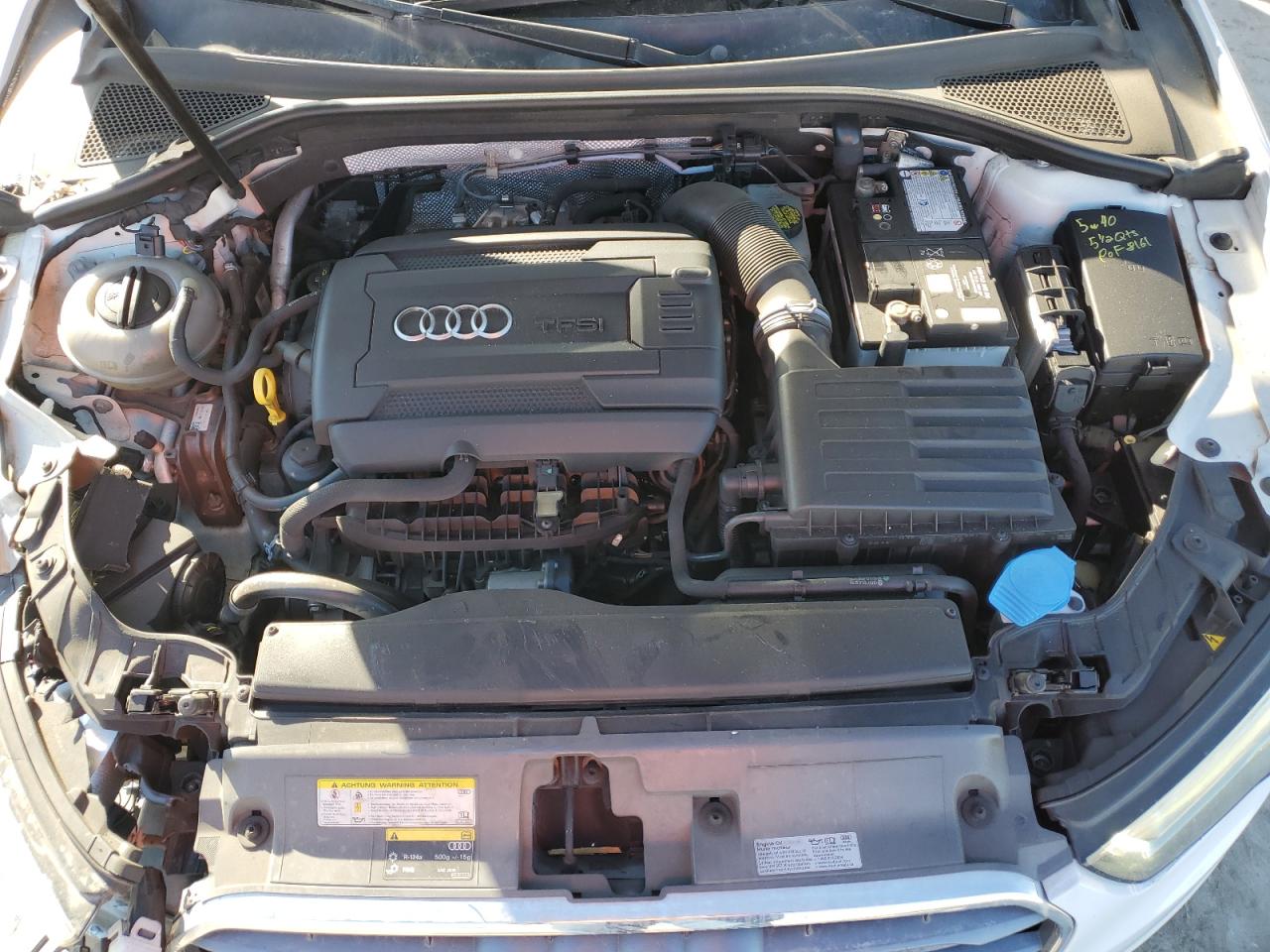 2015 Audi A3 VIN WAUCCGFF9F1034141 Copart auction photo, front end damage thumbnail 11