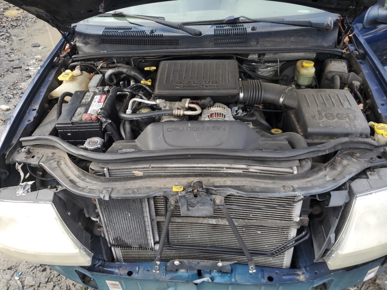 2001 Jeep Grand Cherokee VIN 1J4GW58N21C585376 Copart auction photo, all over damage thumbnail 12