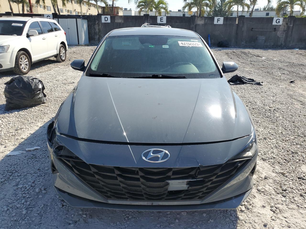 2021 Hyundai Elantra VIN KMHLL4AG9MU163912 Copart auction photo, front end damage thumbnail 5