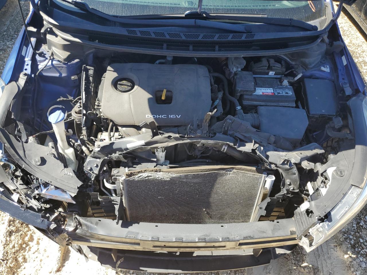 2017 KIA Forte VIN 3KPFK4A7XHE144875 Copart auction photo, front end damage thumbnail 13