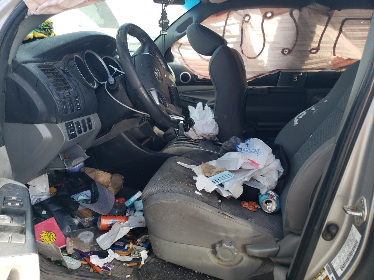 2014 Toyota Tacoma VIN 3TMLU4EN0EM139384 Copart auction photo, all over damage thumbnail 7