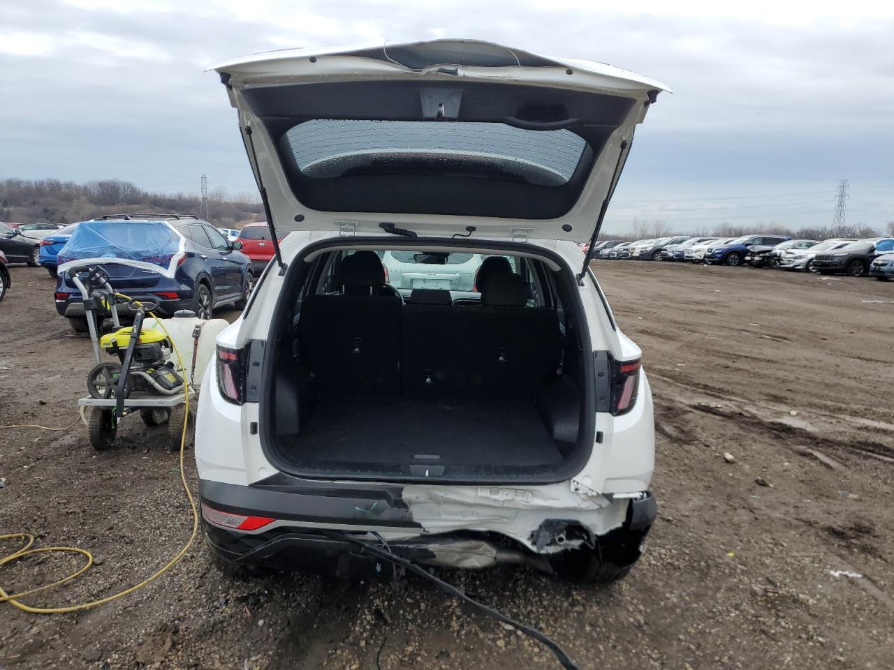 2022 Hyundai Tucson VIN KM8JBCA10NU029999 Copart auction photo, rear end damage thumbnail 6