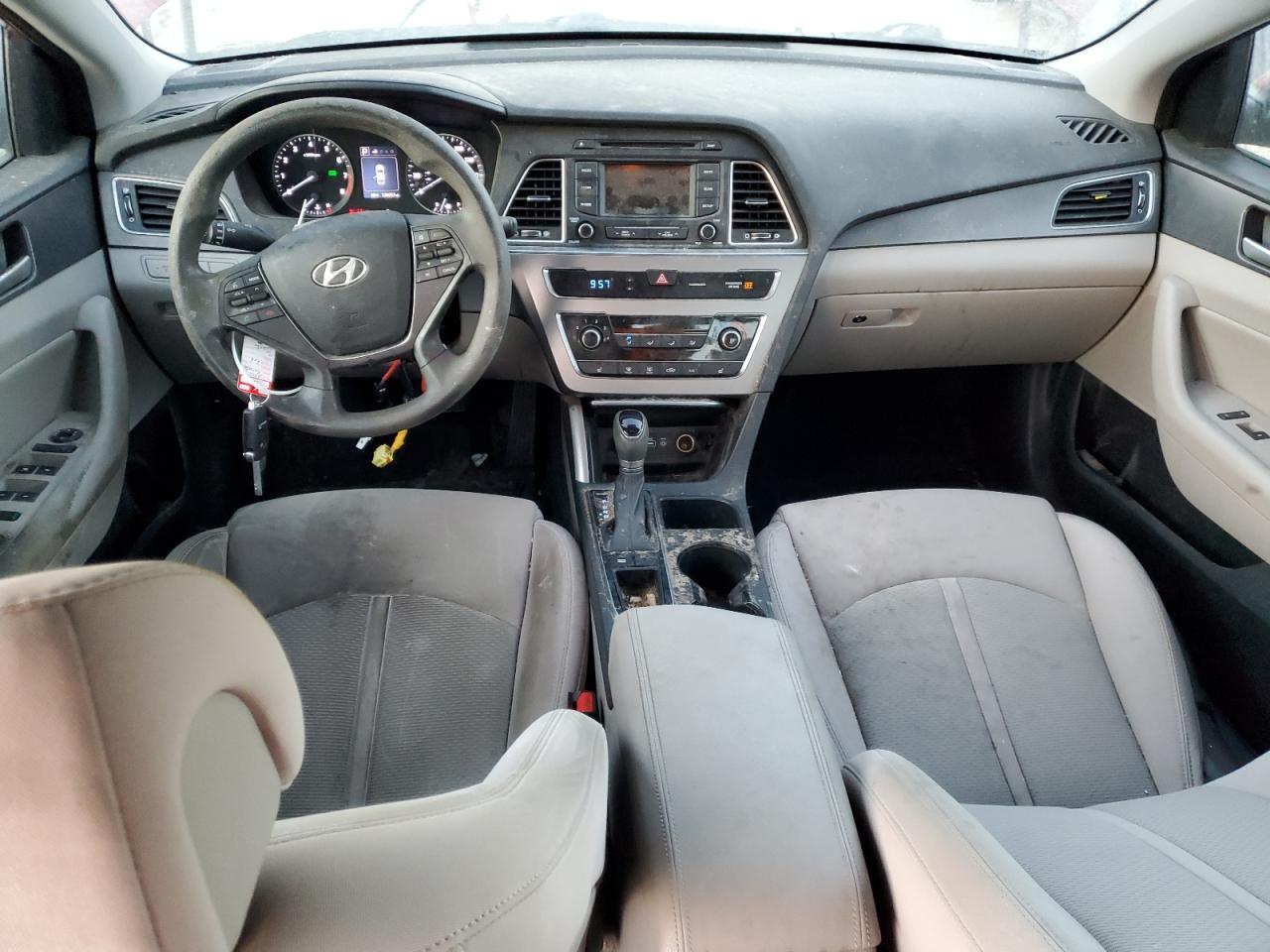 2015 Hyundai Sonata VIN 5NPE34AF7FH091545 Copart auction photo, all over / vandalism damage thumbnail 8