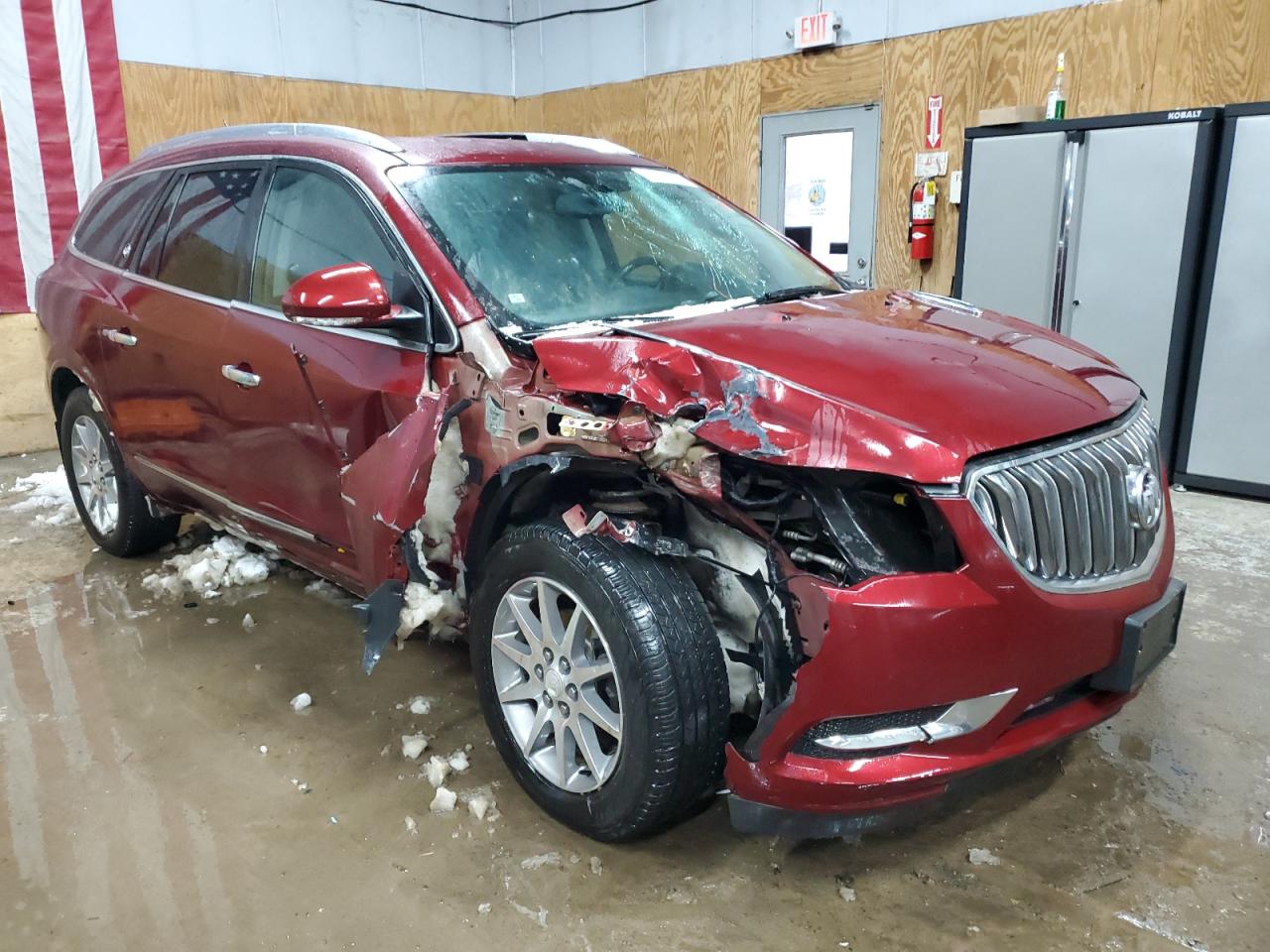 2015 Buick Enclave VIN 5GAKVBKD0FJ227876 Copart auction photo, front end / minor dent/scratches damage thumbnail 4