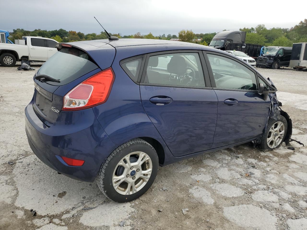 2016 Ford Fiesta VIN 3FADP4EJ5GM107340 Copart auction photo, front end / side damage thumbnail 3