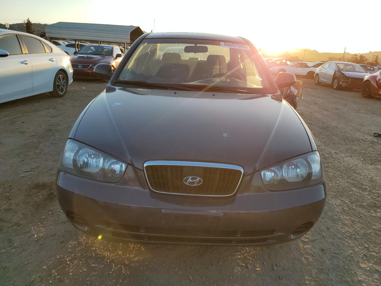 2002 Hyundai Elantra VIN KMHDN45D02U427787 Copart auction photo, minor dent/scratches damage thumbnail 5