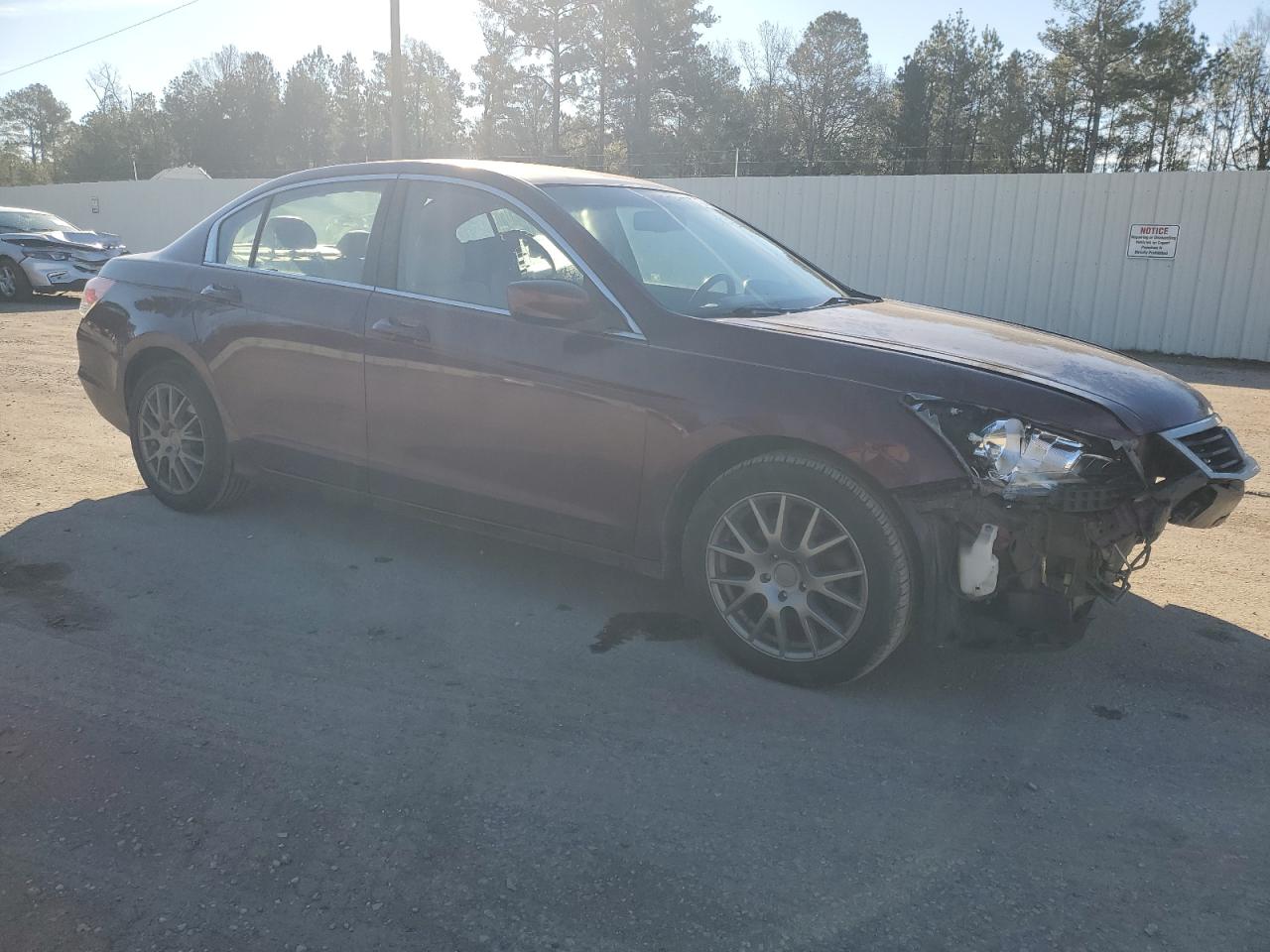 2008 Honda Accord VIN 1HGCP26868A136643 Copart auction photo, front end damage thumbnail 4