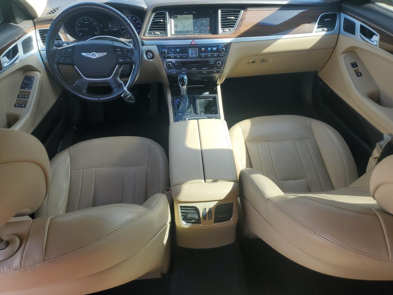 2015 Hyundai Genesis VIN KMHGN4JE1FU054955 Copart auction photo, rear end / minor dent/scratches damage thumbnail 8