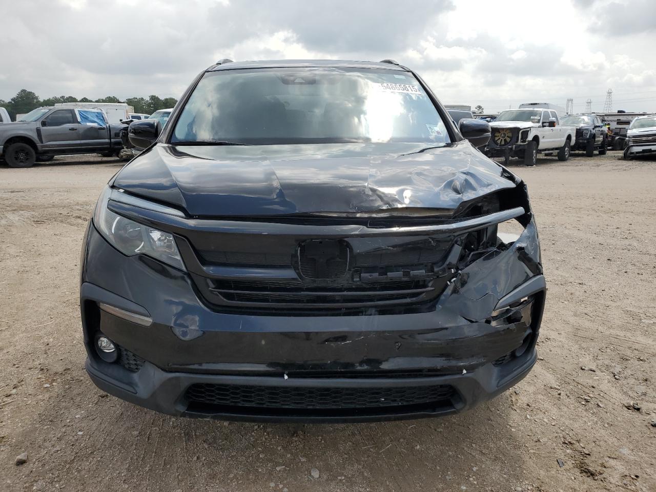 2021 Honda Pilot VIN 5FNYF5H29MB022140 Copart auction photo, front end damage thumbnail 5