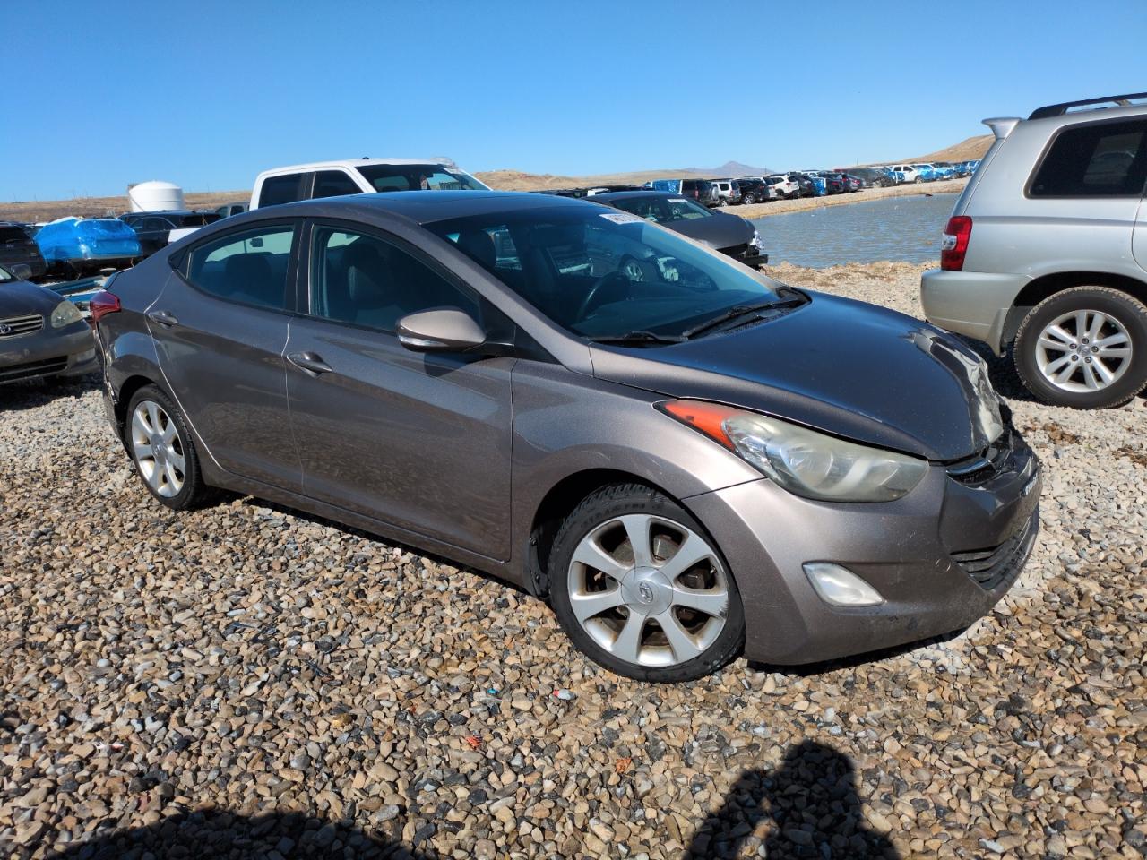 2013 Hyundai Elantra VIN 5NPDH4AE6DH214480 Copart auction photo, rear end / front end damage thumbnail 4