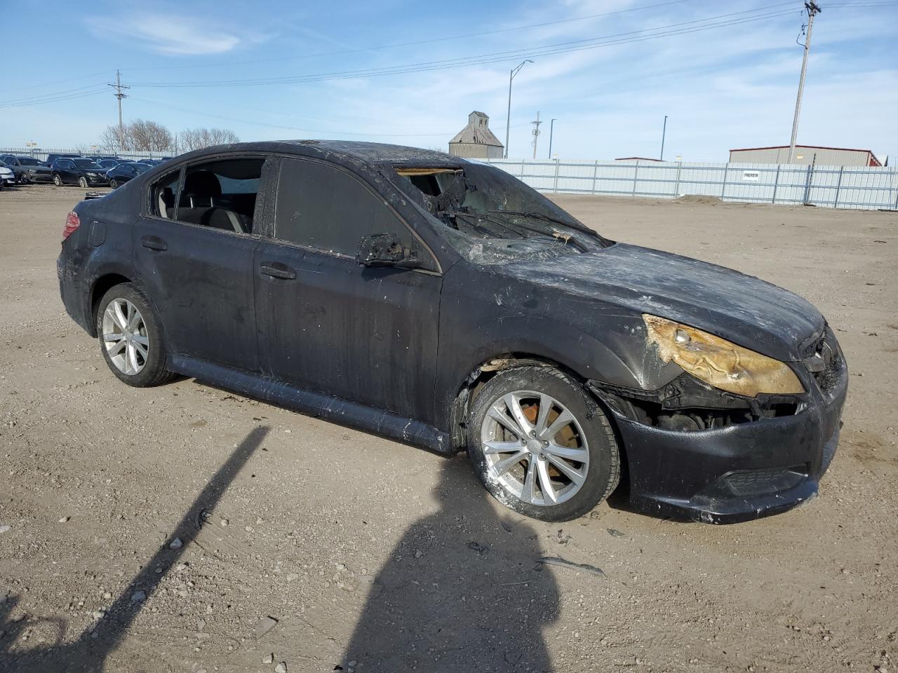 2013 Subaru Legacy VIN 4S3BMCC62D3018535 Copart auction photo, burn damage thumbnail 4