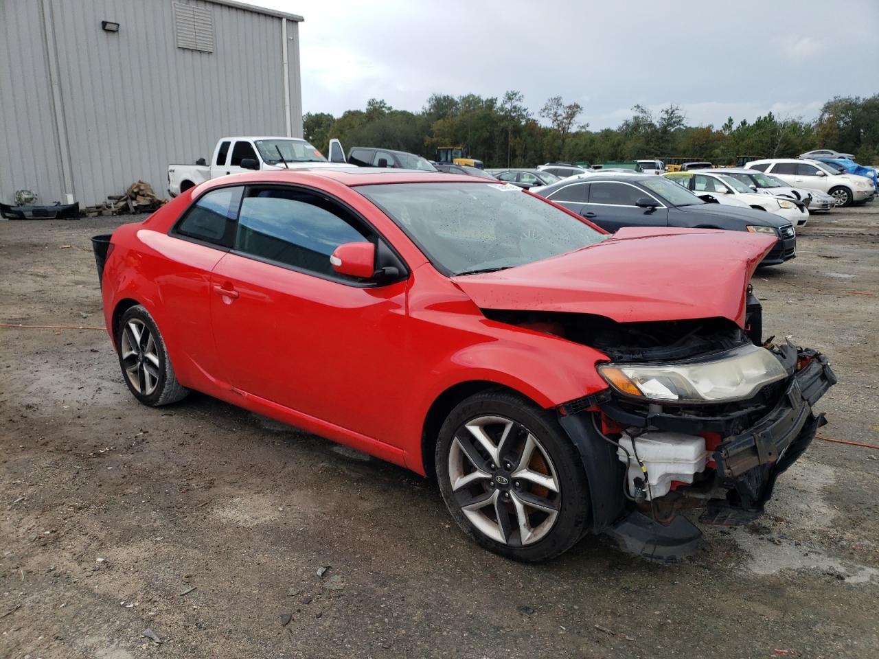 2010 KIA Forte VIN KNAFW6A32A5208595 Copart auction photo, front end damage thumbnail 4